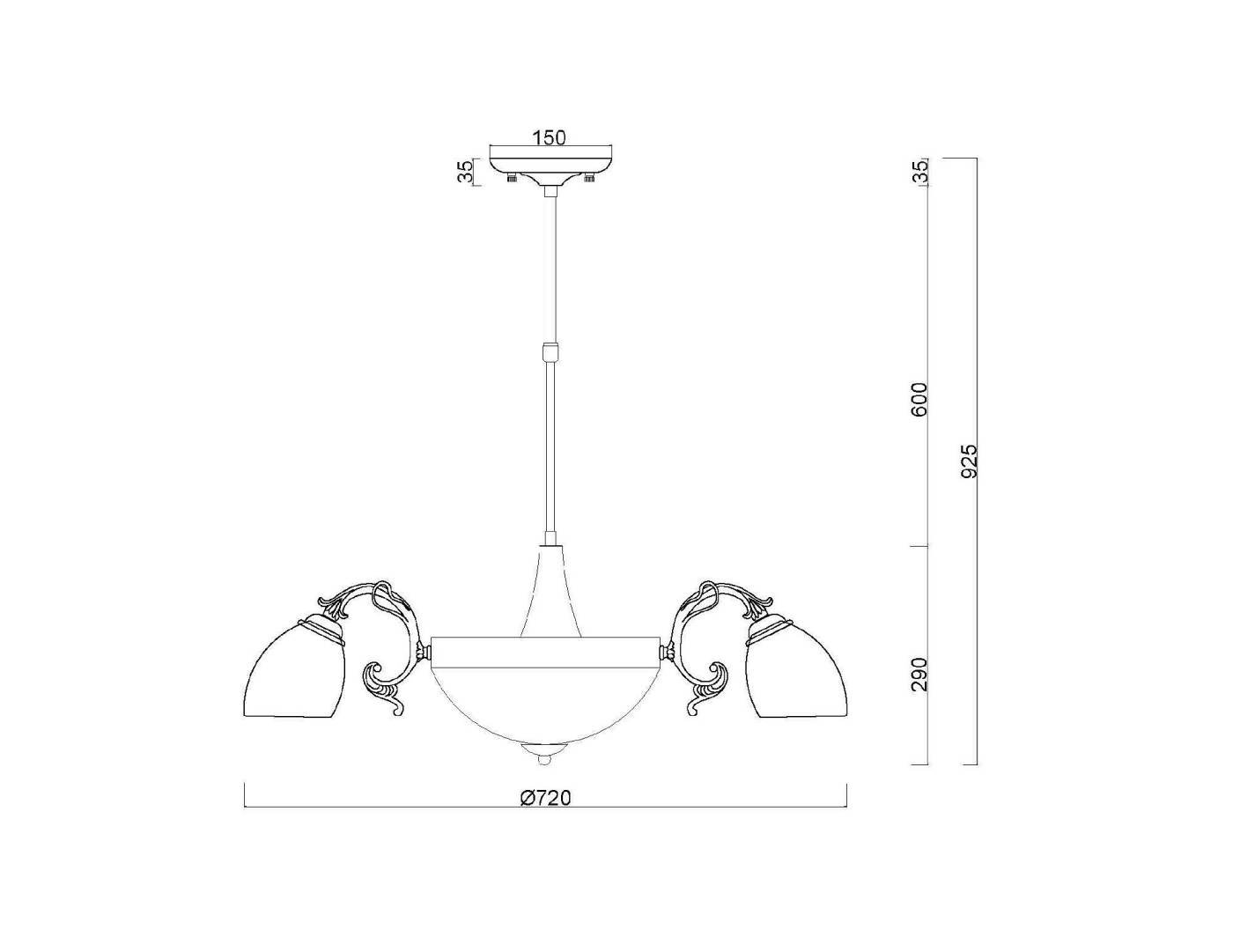 MR1523-8C Потолочная люстра MyFar Biene MR1523-8C