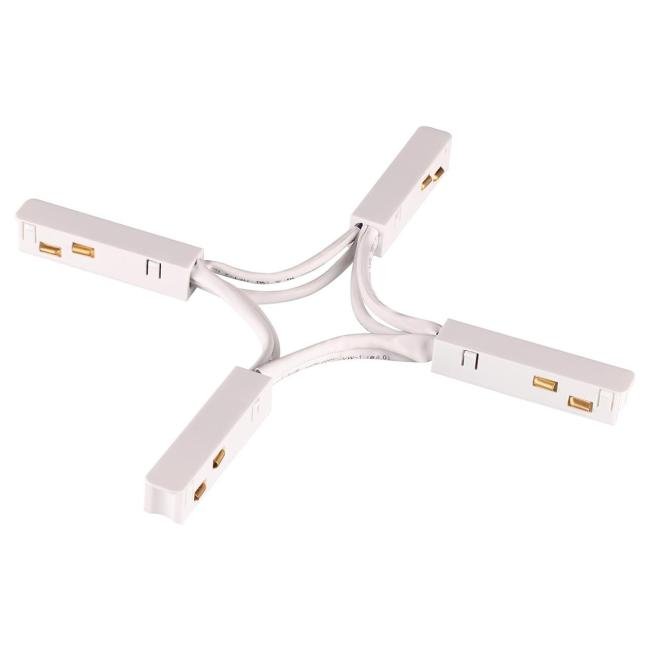 Гибкий токопроводящий соединитель для низковольтного шинопровода X-образный Novotech Flum 135177