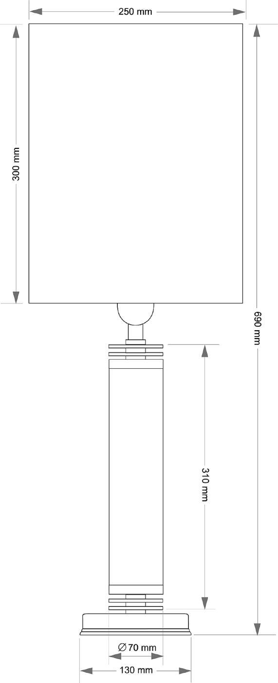 Настольная лампа Kutek Izano IZA-LG-1(Z/1)
