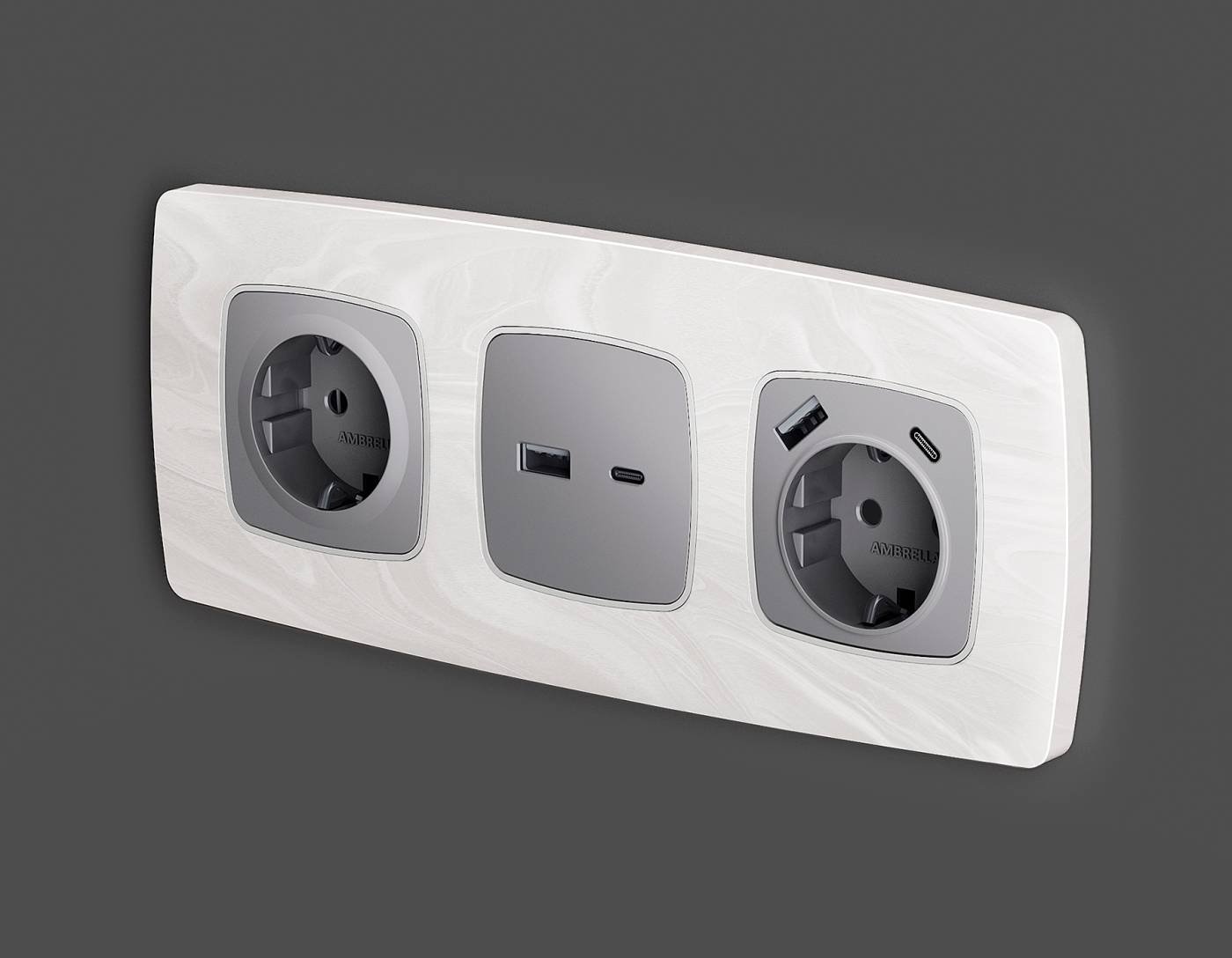 OP5100 Накладка на механизм Ambrella Volt OMEGA OP5100