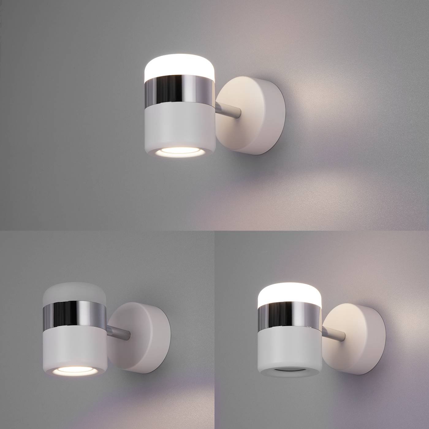 20165/1 LED хром/белый Светильник спот Eurosvet Oskar 20165/1 LED хром/белый 9W