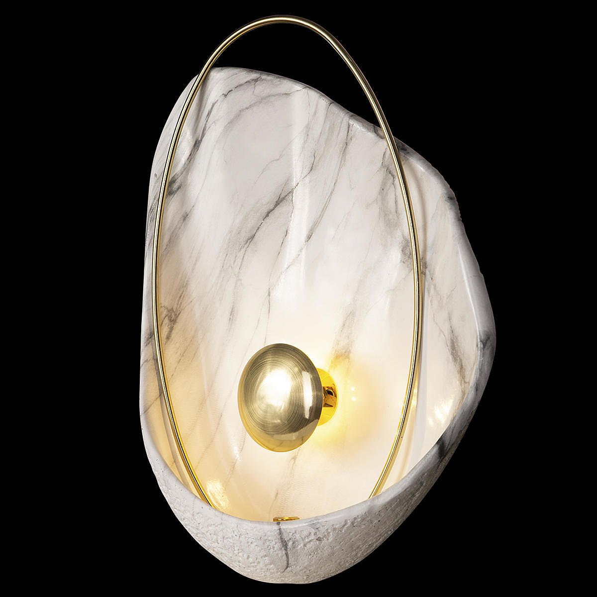 10043 White Настенное бра Loft It Clam 10043 White