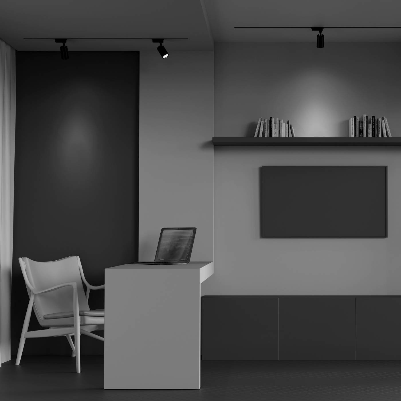 Трековый светильник Maytoni Vuoro TR003-1-6W3K-B