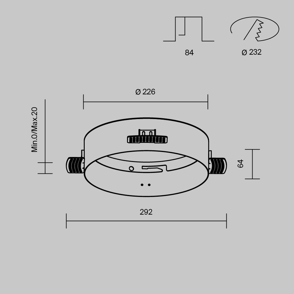 Встраиваемый светильник Maytoni Accessories DLA032-TRS24-W