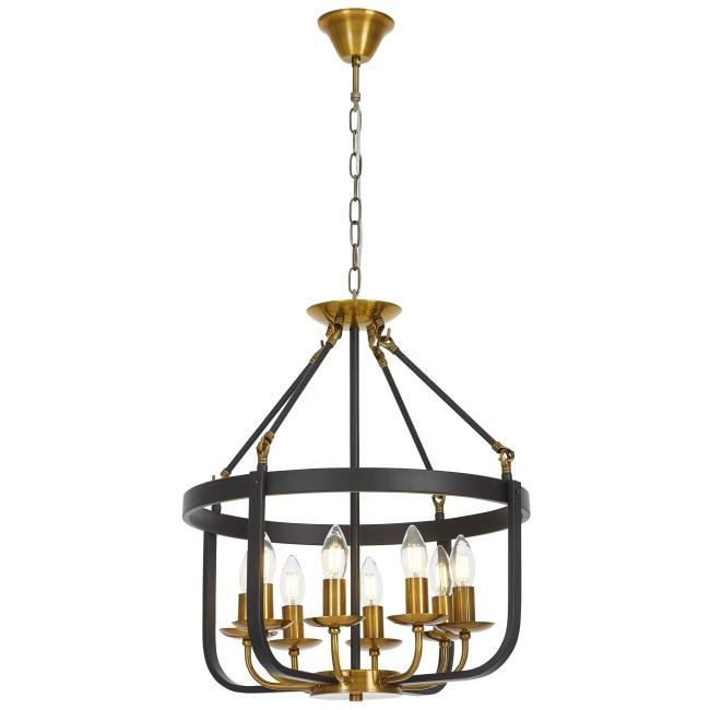 LDP 8024-8 BK+MD Подвесная люстра Lumina Deco Berling LDP 8024-8 BK+MD