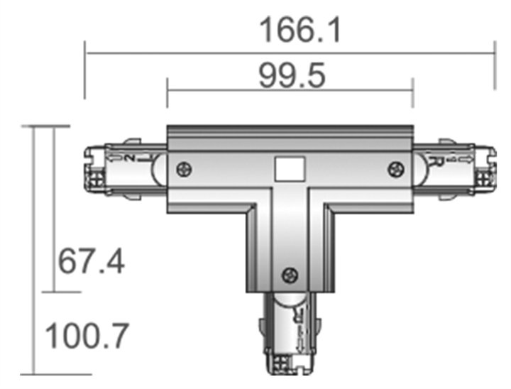 710029 Т-Соединитель для 3-х фазной системы Deko-Light D Line 710029