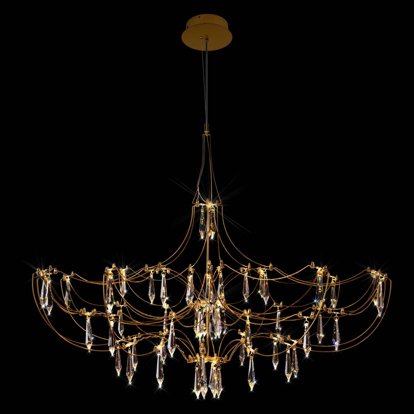 10589/900 Gold Asfour Подвесная люстра Mira Loft It 10589/900 Gold Asfour