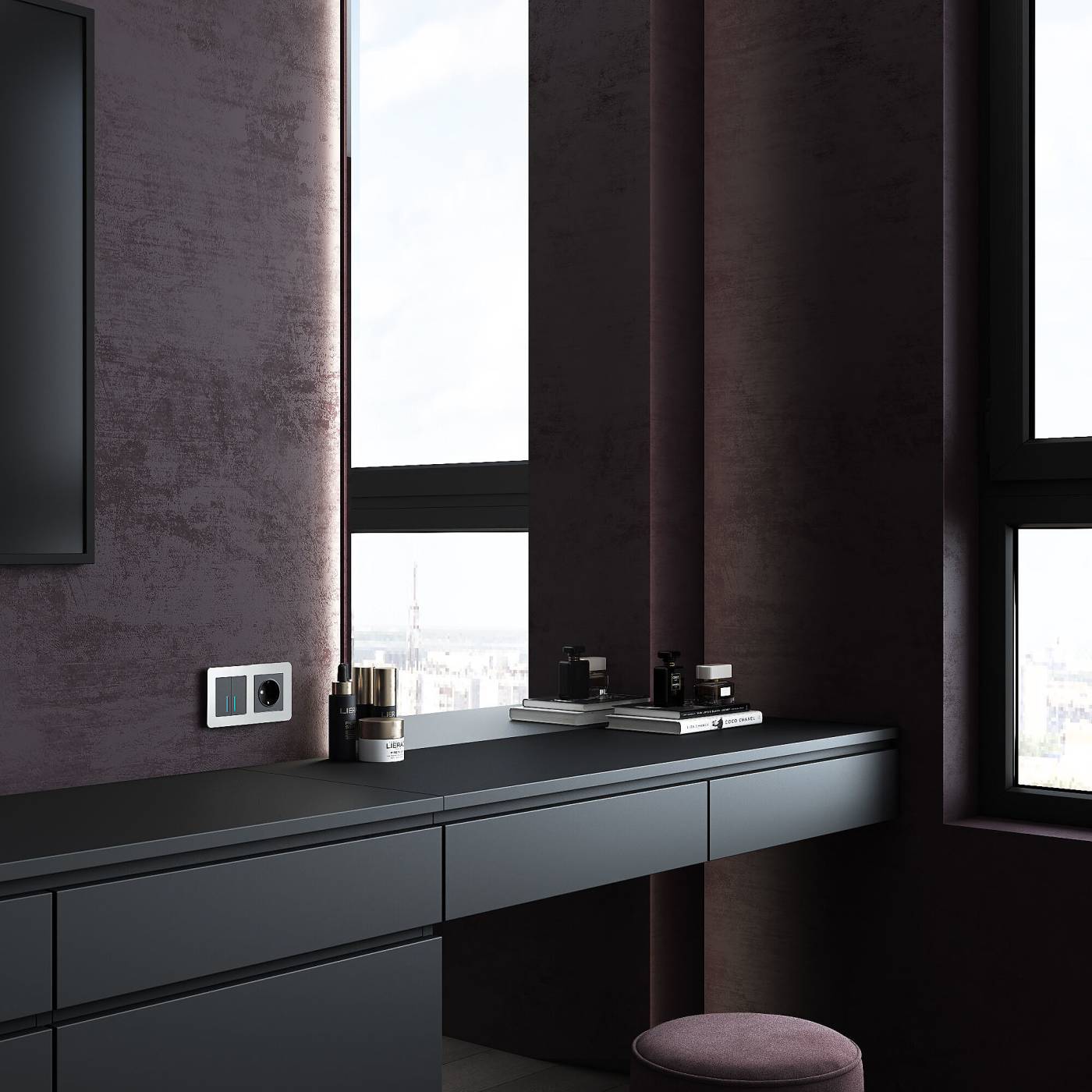 Рамка Werkel Platinum алюминий W0022606/ Рамка на 2 поста Platinum (алюминий)