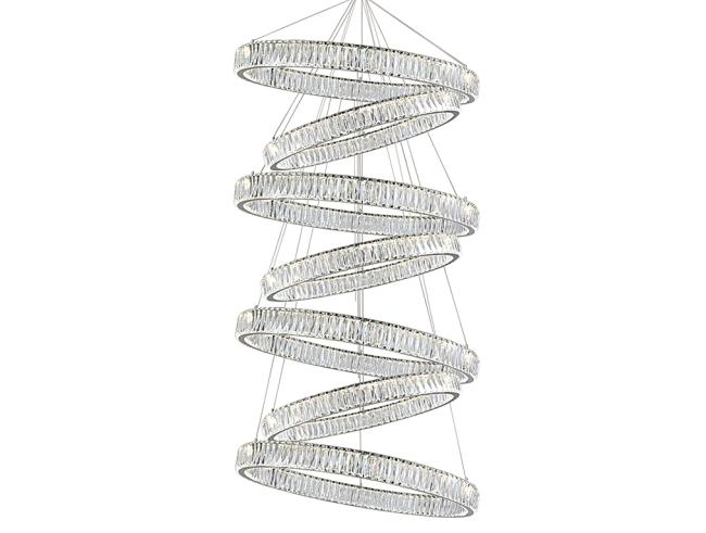 Потолочная чашка Newport Crystal Потолочная чашка 8240 D40 7 вертик.колец chrome