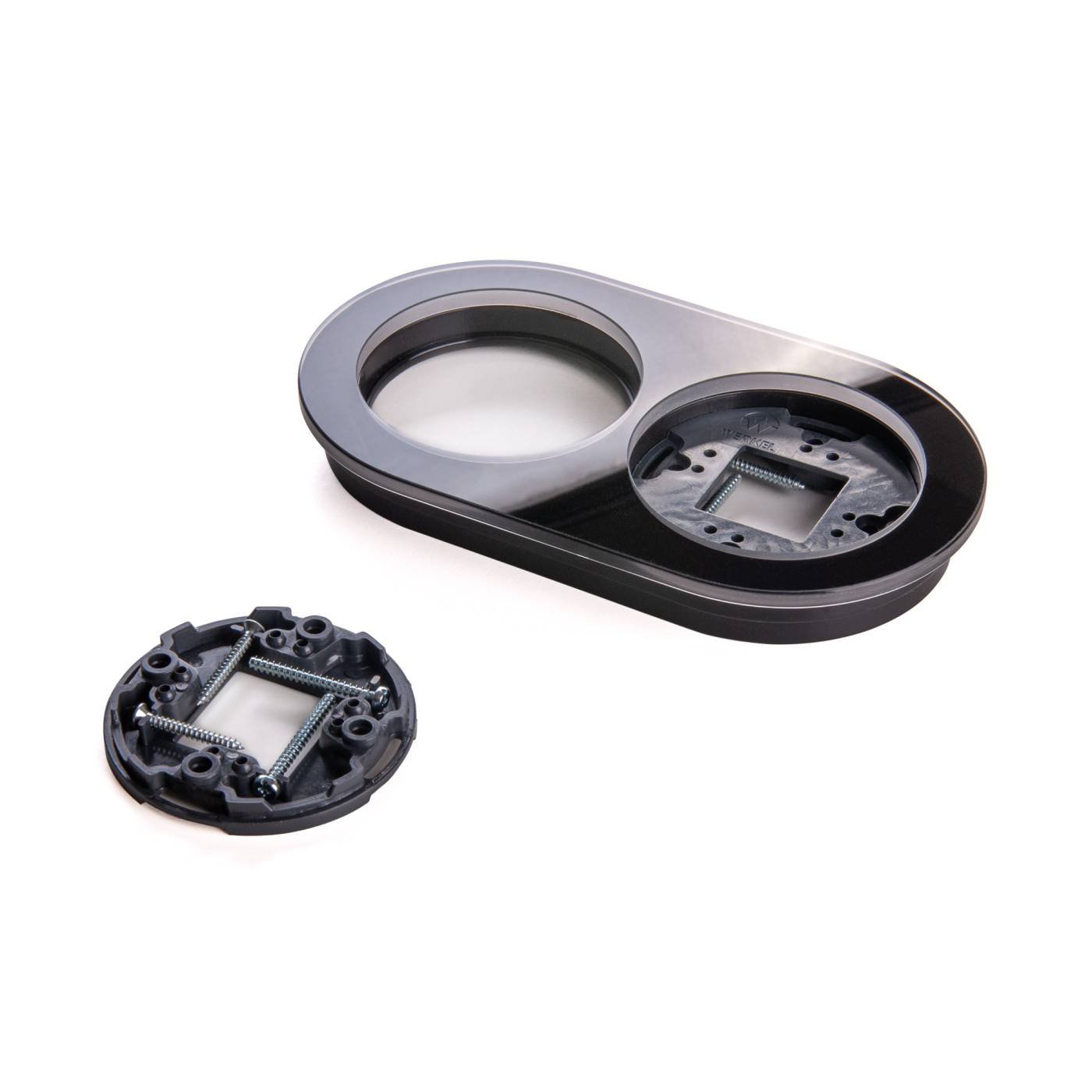 Рамка Werkel W0025108/ Рамка на 2 поста (Черный)