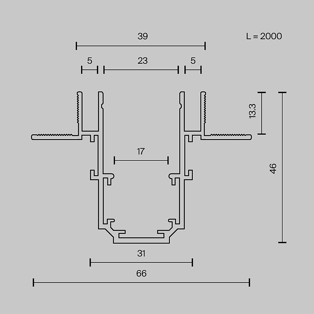 Шинопровод Maytoni Busbar trunkings Exility TRX034LS-222B