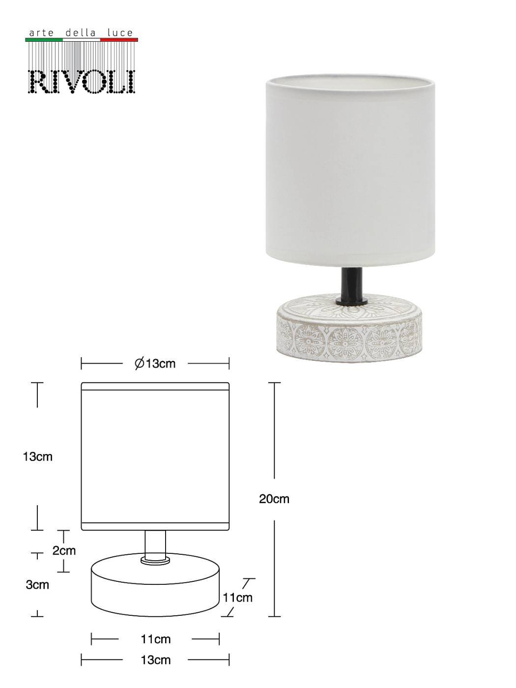 7070-501 Настольная лампа Rivoli Eleanor 7070-501