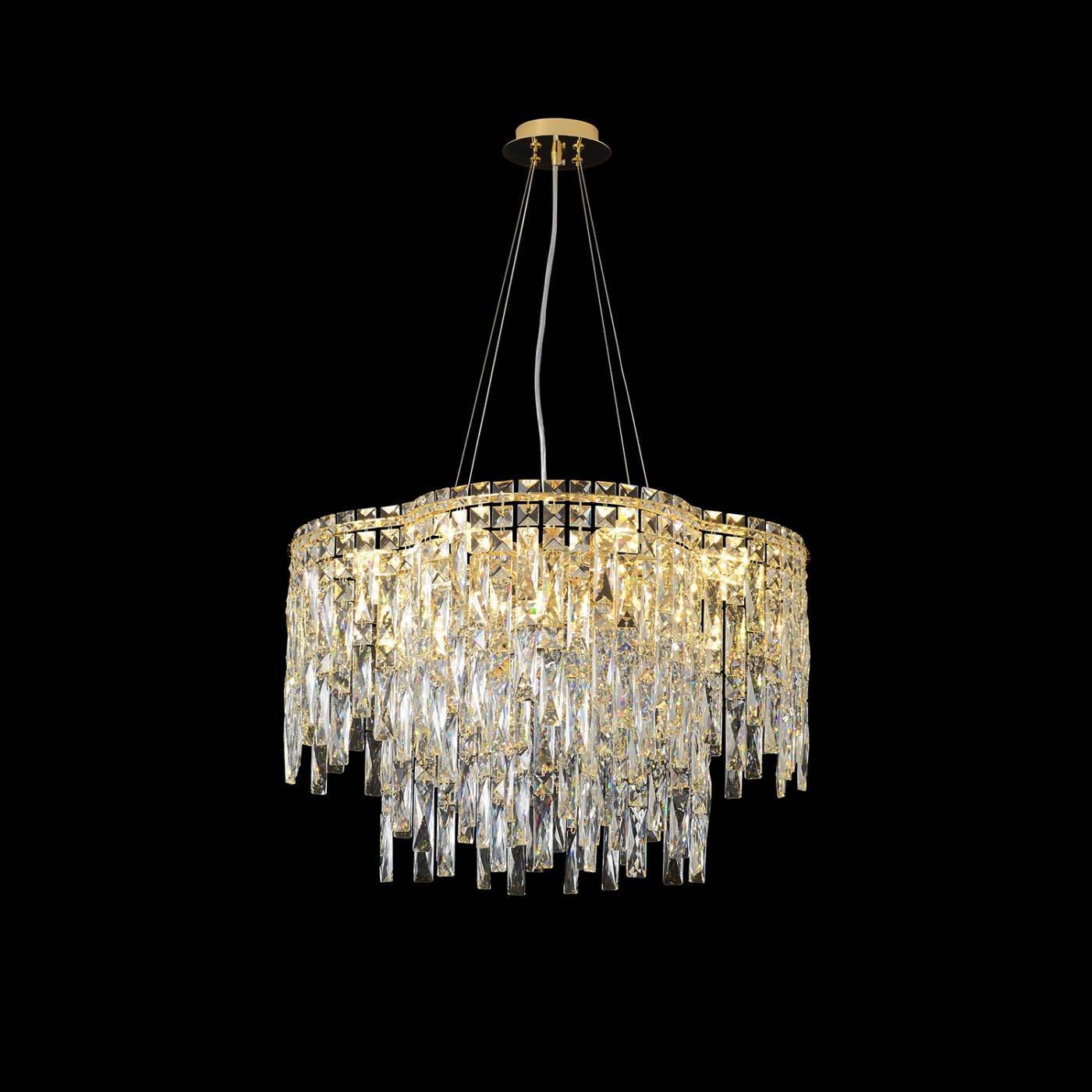 ABRIL SP12 GOLD Подвесная люстра Crystal Lux Abril ABRIL SP12 GOLD