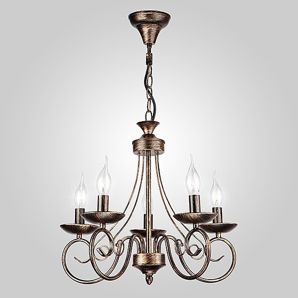 Подвесная люстра Eurosvet Provence 22404/5 черный с золотом