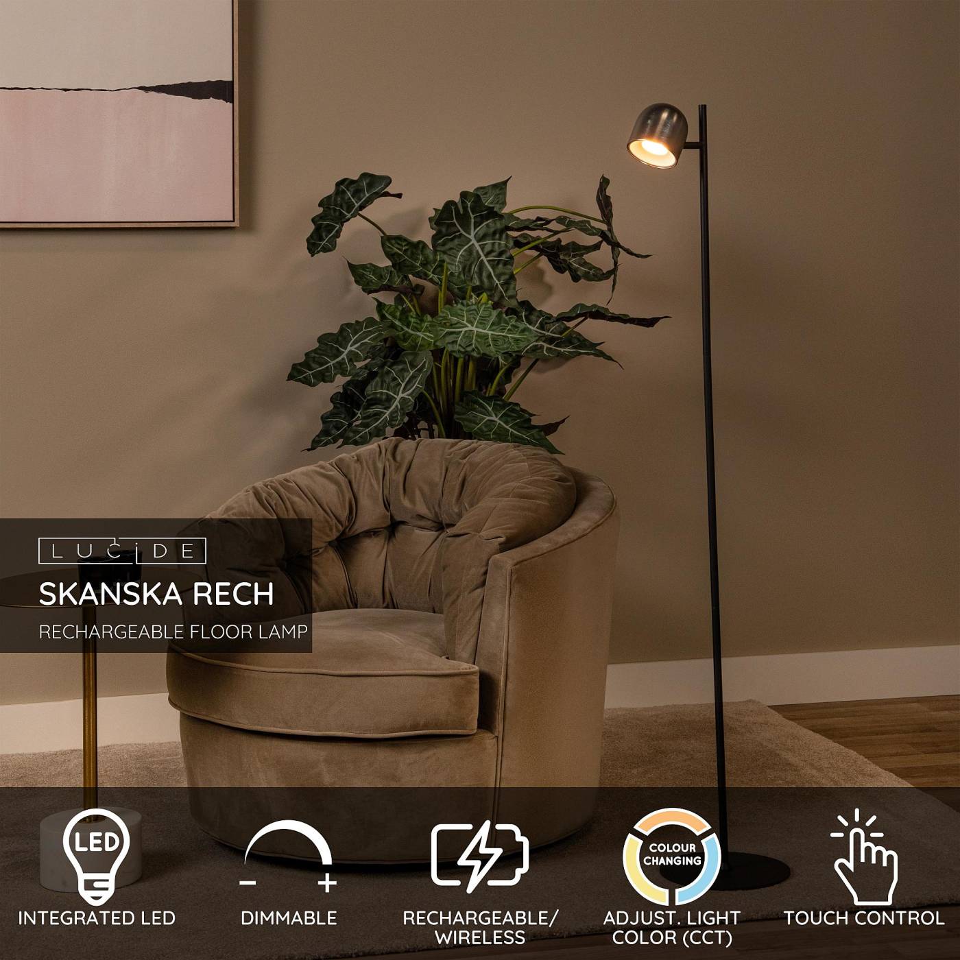 03749/03/15 Торшер Lucide Skanska Rech 03749/03/15