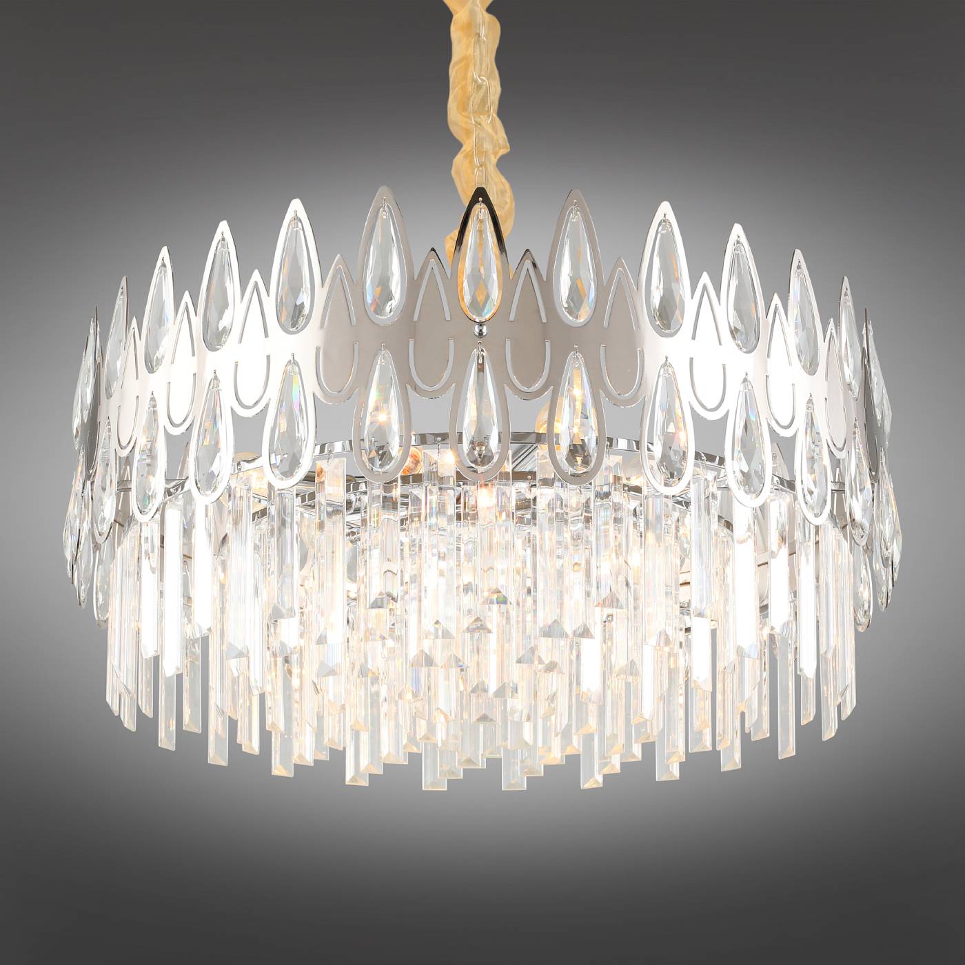 Подвесная хрустальная люстра Riposto Omnilux OML-71703-08
