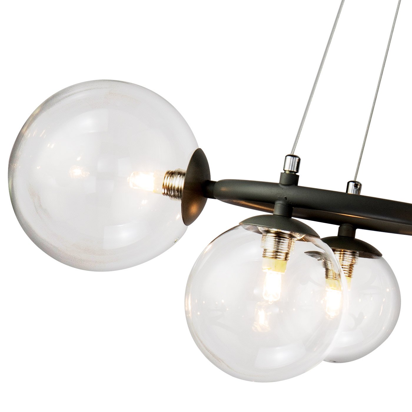 KG1202P-9 grey/clear Подвесная люстра Delight Collection Wendt KG1202P-9 grey/clear