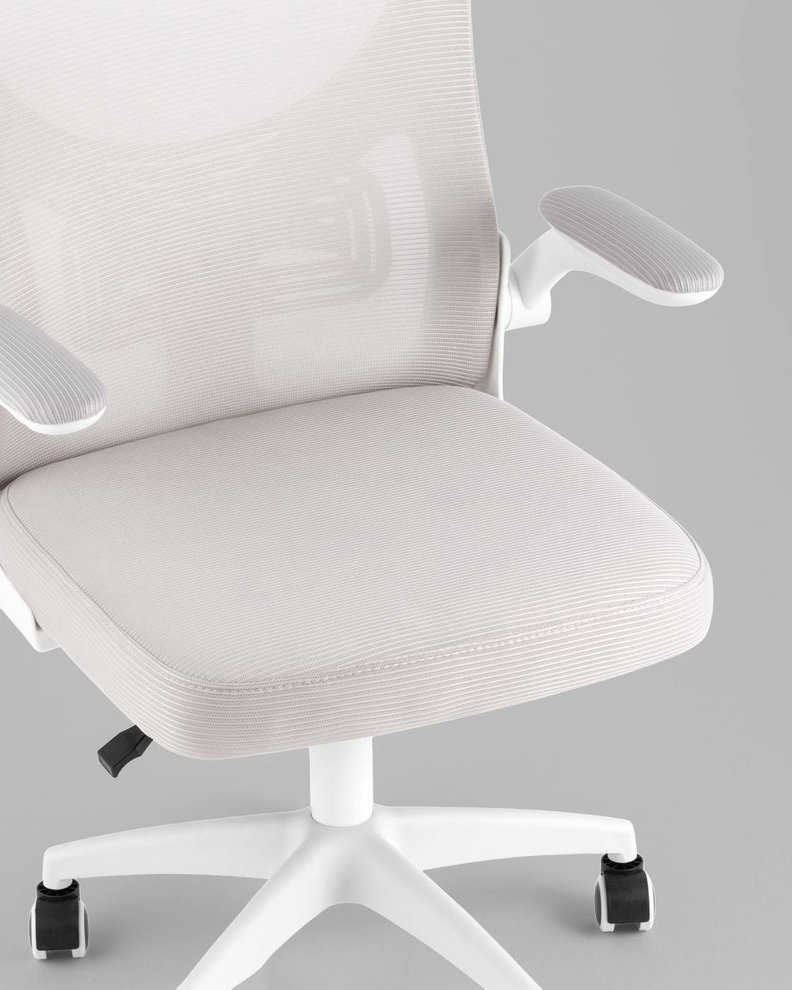 OUE-2504-HR w.pl grey mesh Офисное кресло Stool Group OUE-2504-HR w.pl grey mesh