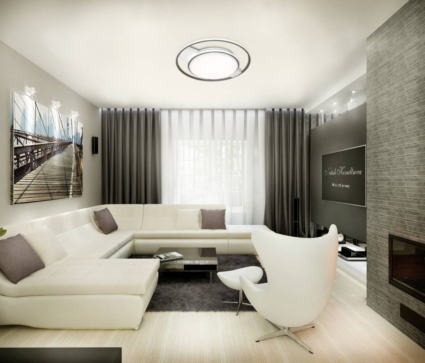 Потолочная светодиодная люстра High-Tech Led Lamps Natali Kovaltseva HIGH-TECH LED LAMPS 82001
