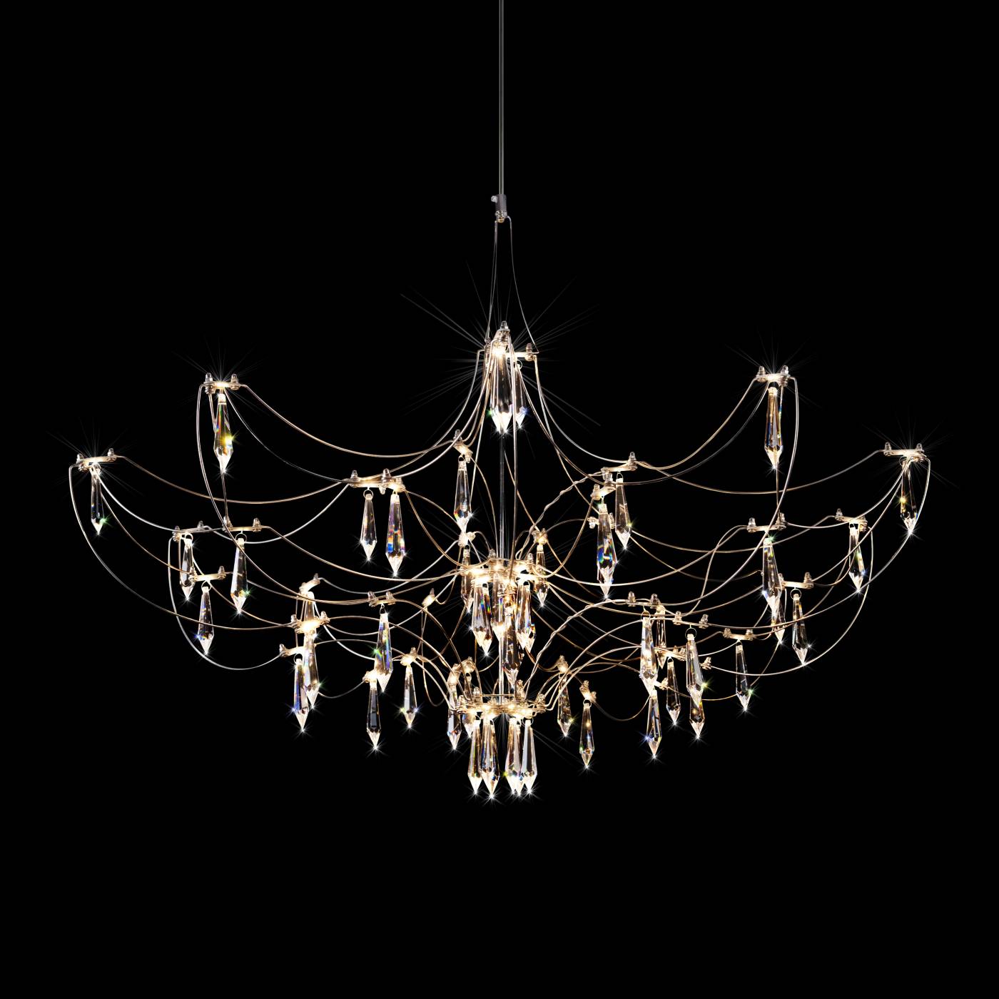 10589/900 Silver Asfour Подвесная люстра Mira Loft It 10589/900 Silver Asfour