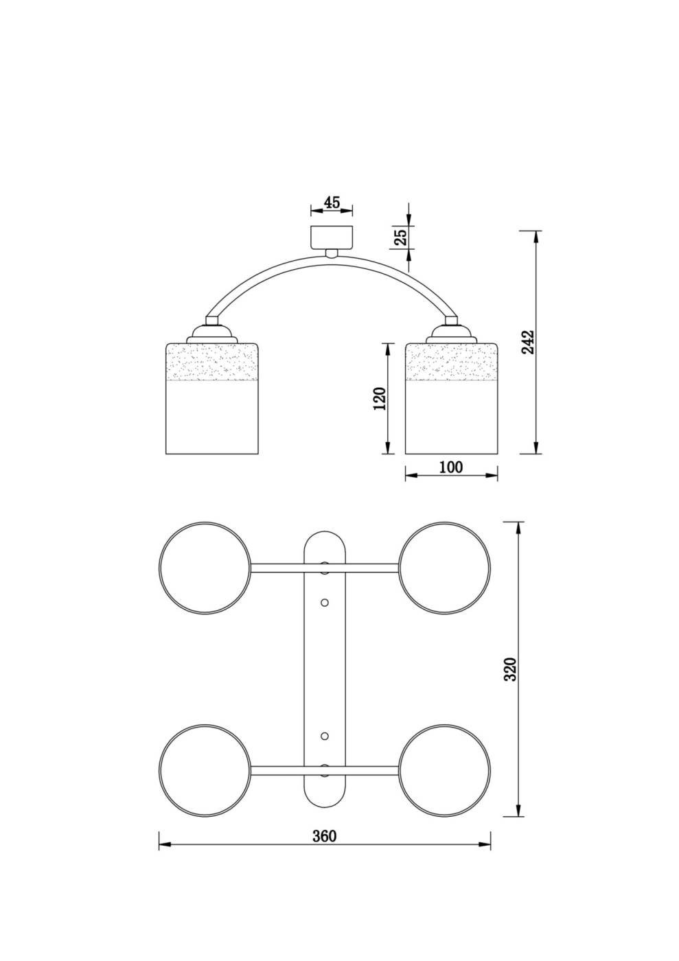 FR5088PL-04B Потолочная люстра Гретта / Gretta Freya FR5088PL-04B