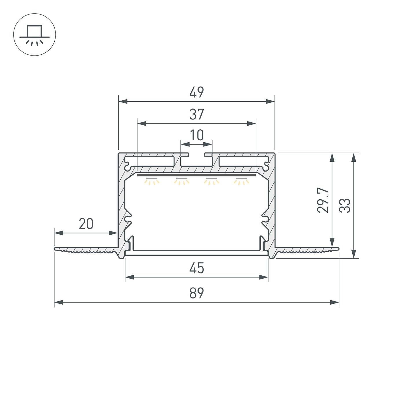 Профиль Arlight Sl-Linia 059412