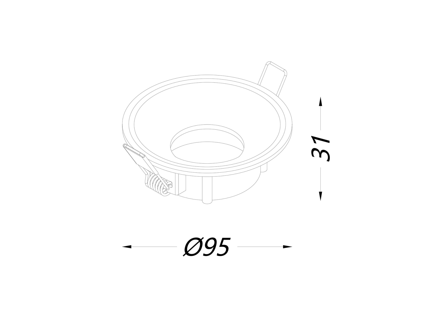00-00004185 Корпус светильника встраиваемый, серия COMBO 4, SWG PRO 00-00004185