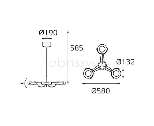 Подвесная люстра Italline SLD SLD 075P3 white