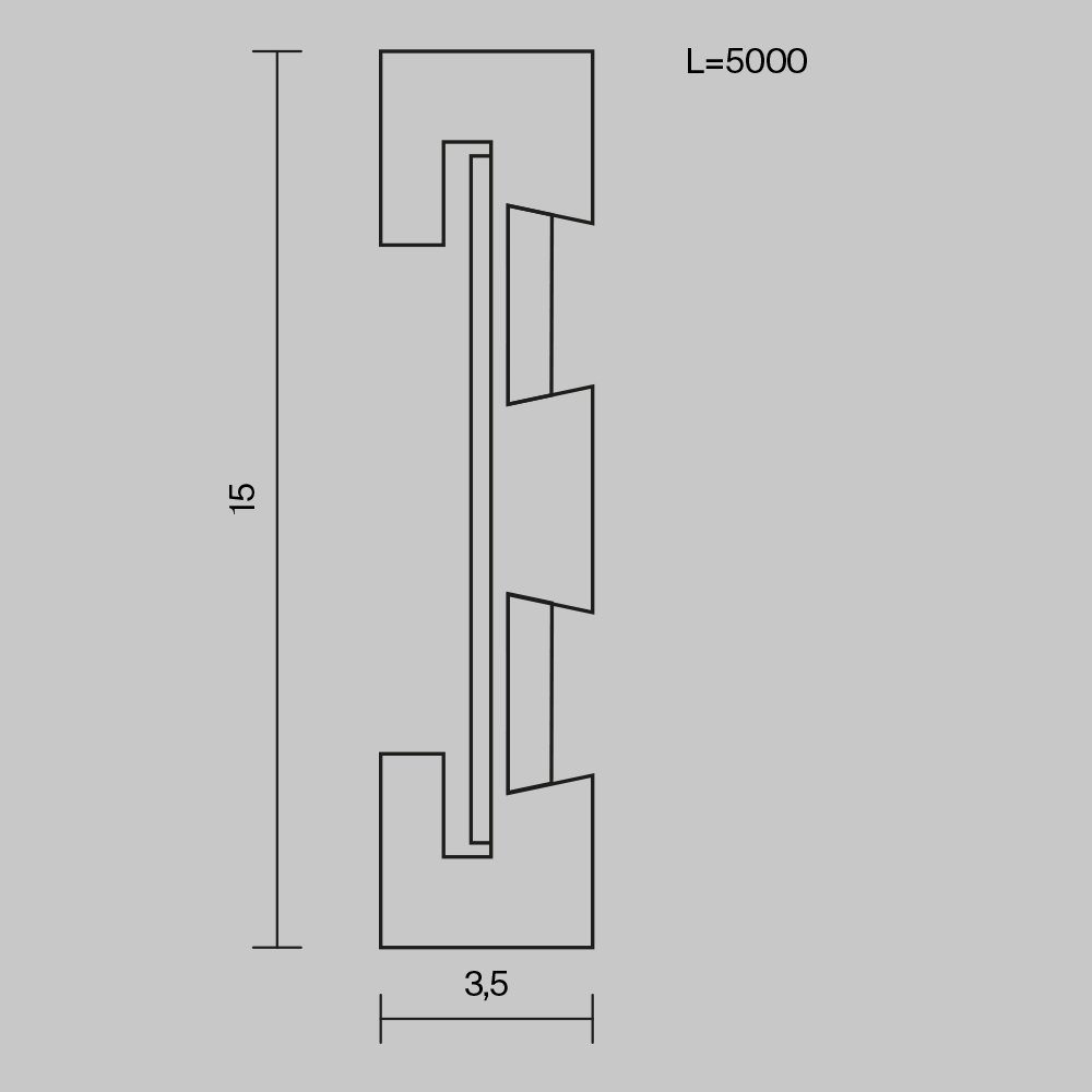 Шинопровод 5м Maytoni Busbar trunkings Flexity TRX200-115B