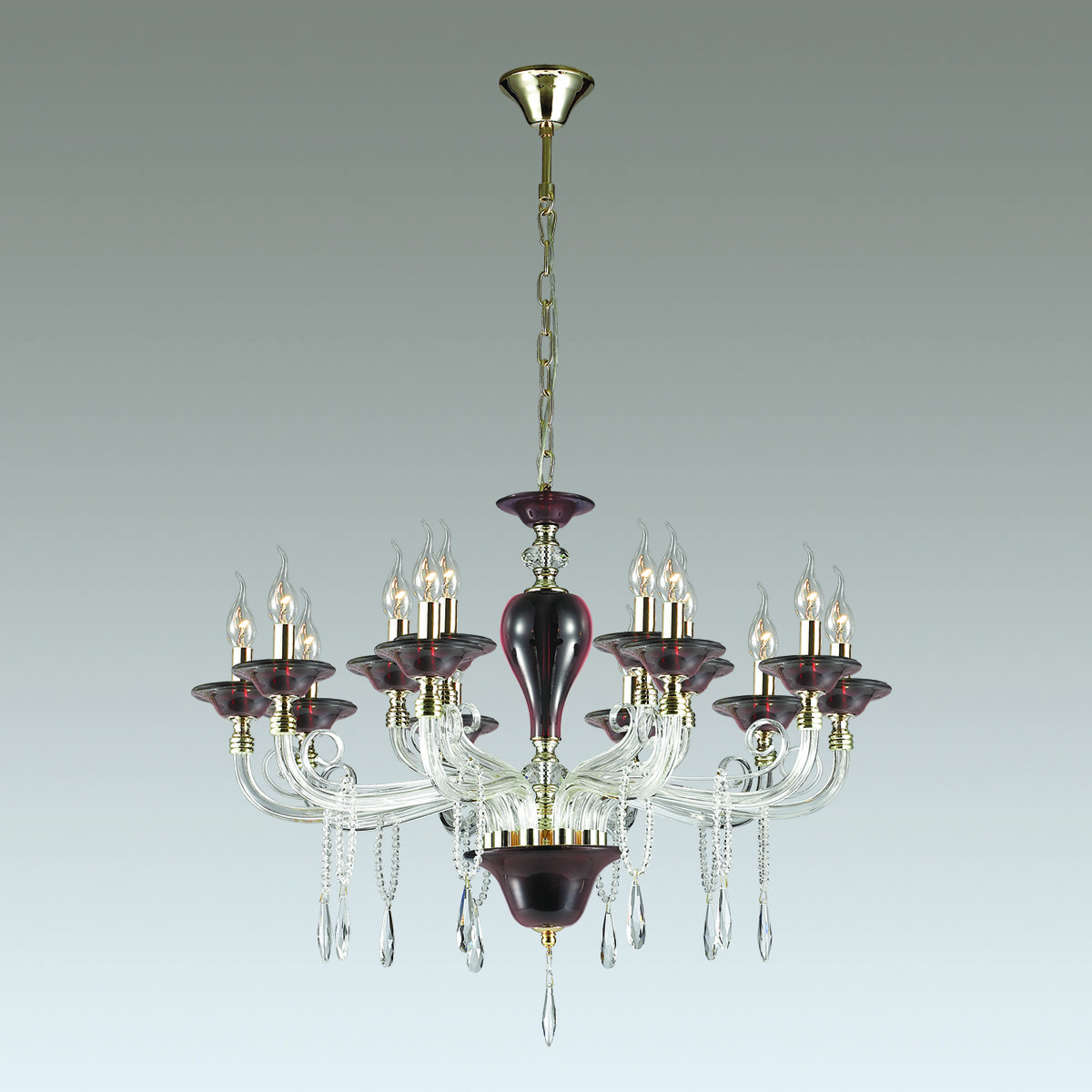3928/15 Подвесная хрустальная люстра Amarone Odeon Light 3928/15