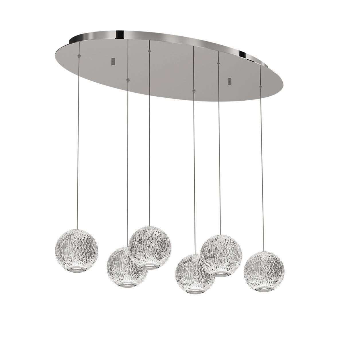 MD20001012-6A chrome Светильник подвесной Delight Collection Elliot Diamante MD20001012-6A chrome