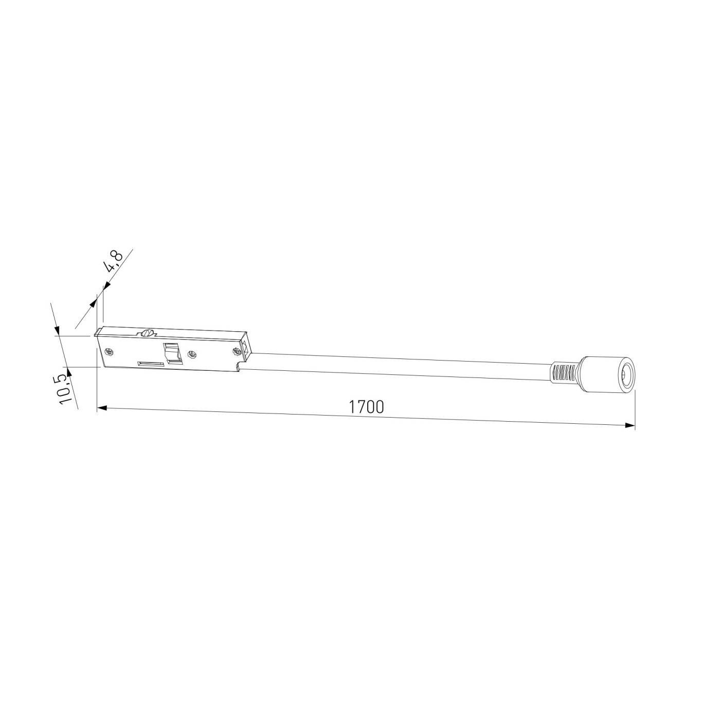 Ввод питания M (чёрный) 85196/00_система Мини Ввод питания Elektrostandard Mini Magnetic Mini Magnetic Ввод питания M (черный) 85196/00