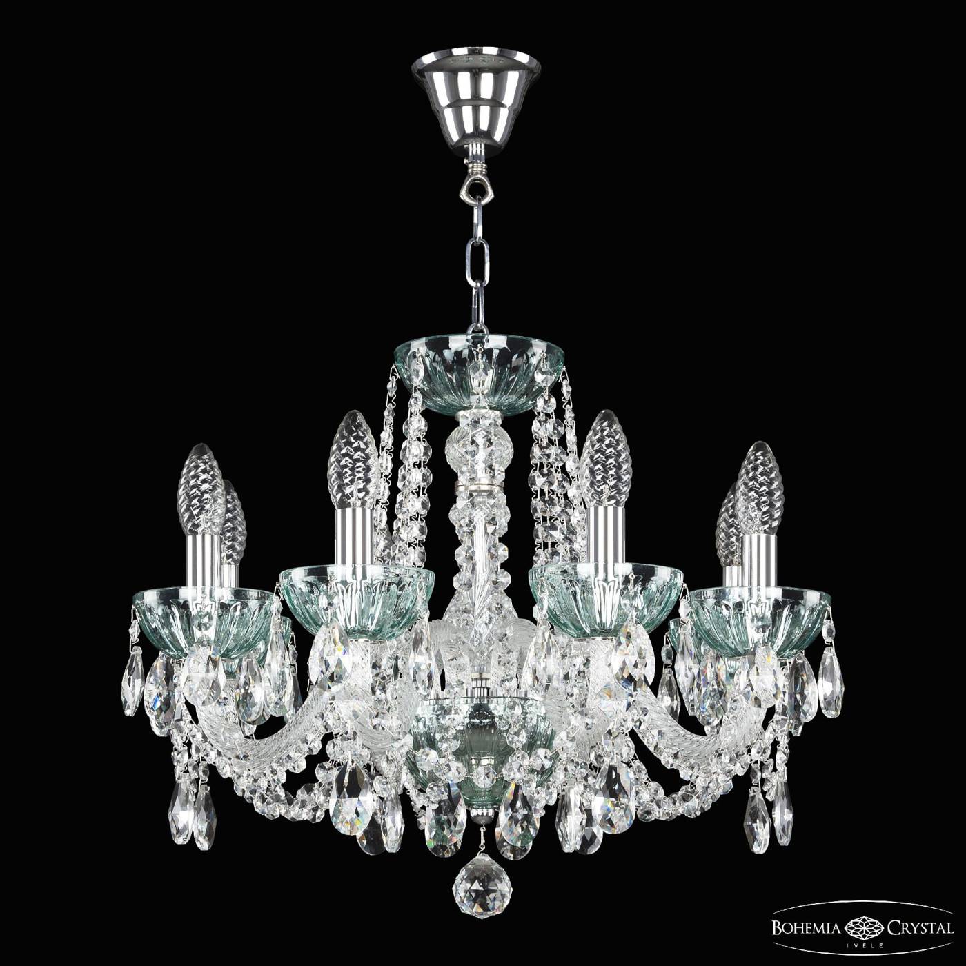 Подвесная люстра Bohemia 5402 5402/8/165 Ni Birusa/M-1H
