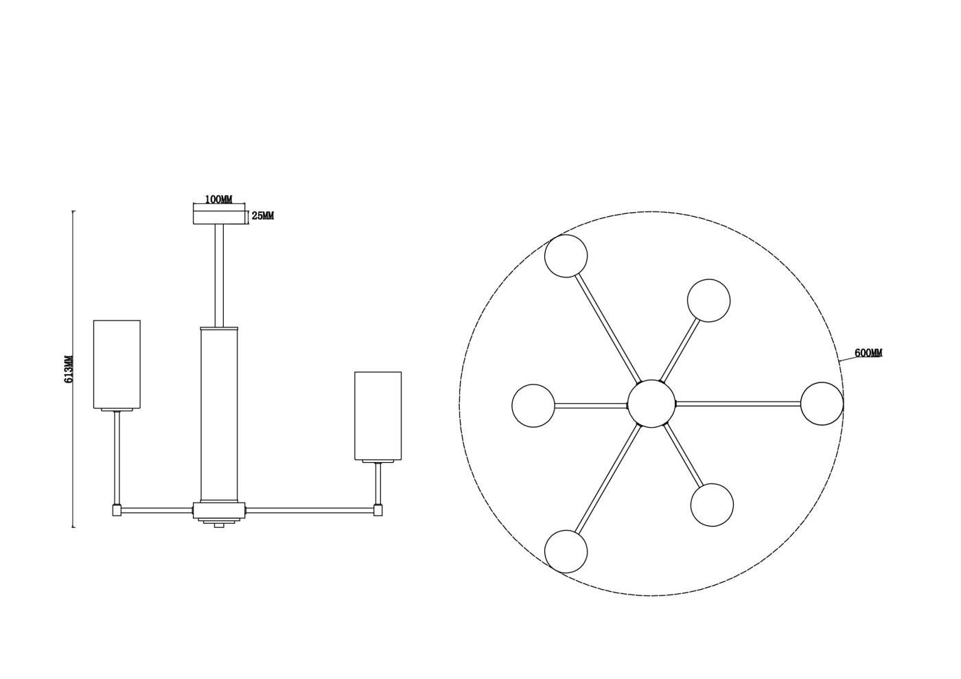 Потолочная люстра Freya Agnes FR5184PL-06BS