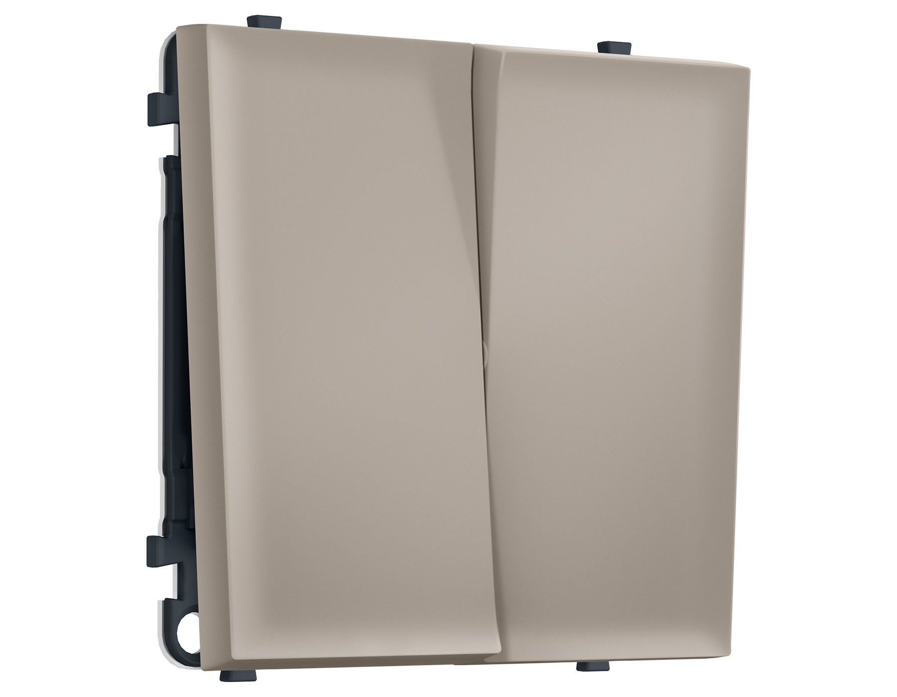 MS363050 MS363050 Комплект механизма 2-кл выключателя с самовозвратом SIGMA Серо-бежевый матовый QUANT PRO (SP3630, PR129)