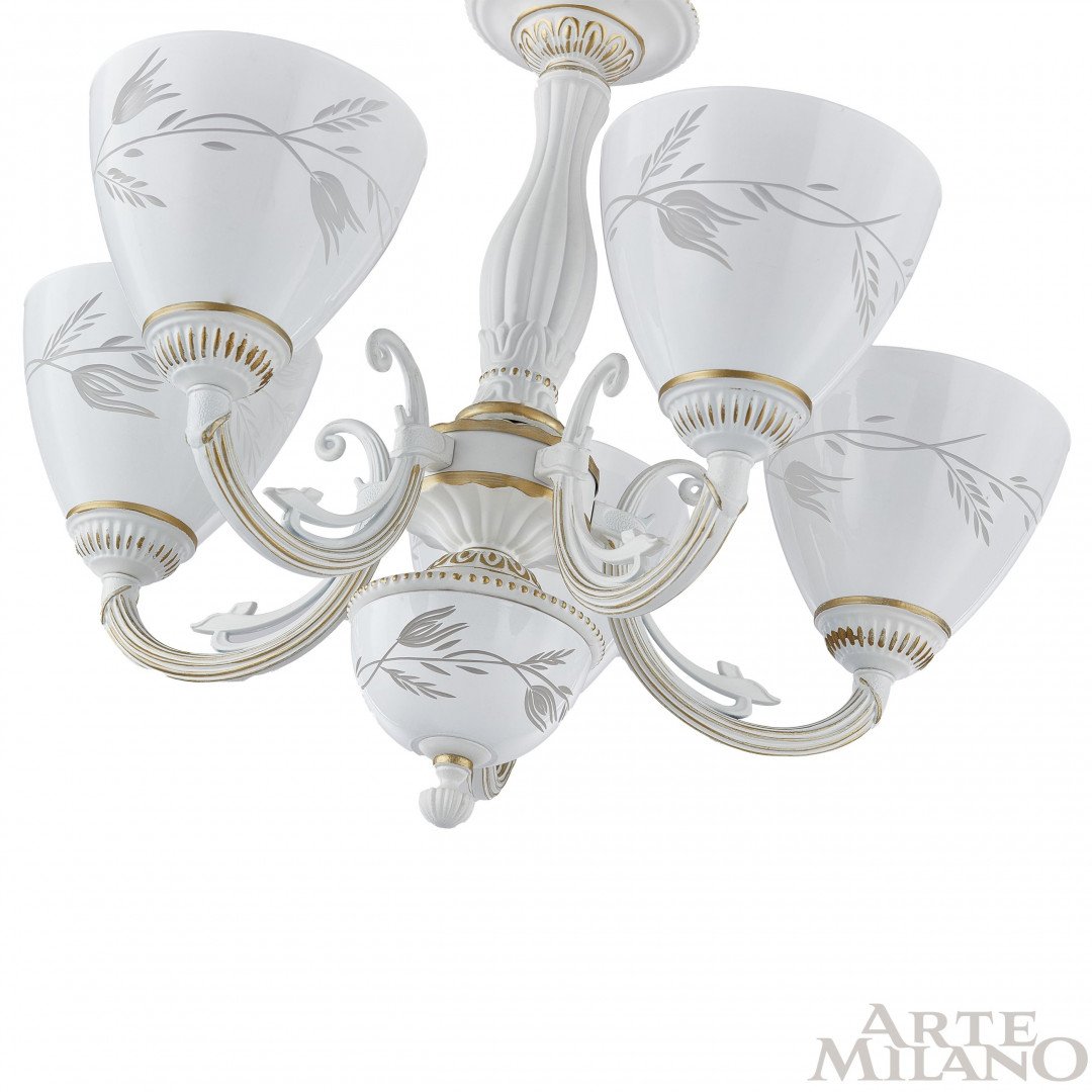Подвесная люстра Arte Milano Am343659 343659/5 WT+G