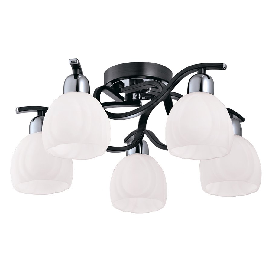 389/5PF-Blackchrome Потолочная люстра ID lamp Coral Springs 389/5PF-Blackchrome