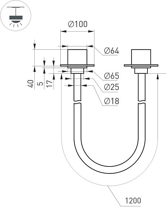 Светильник подвесной Arlight Tropic 043389