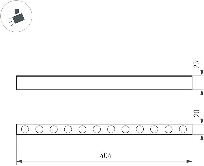 Трековый светильник Arlight Mag-25 050052