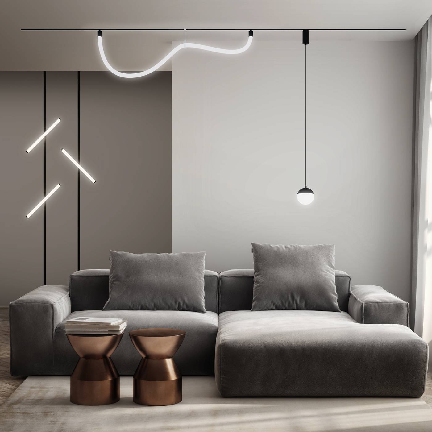 DK8056-BK Трековый светильник Denkirs Smart Moon DK8056-BK