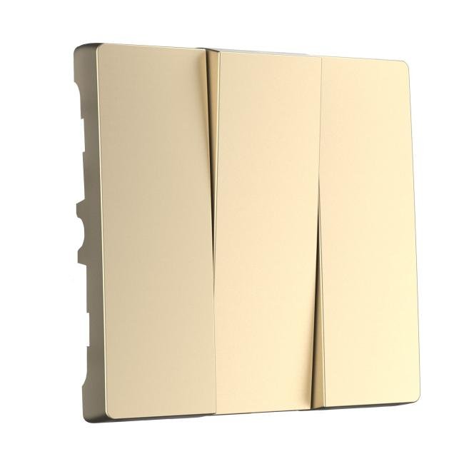 W1139011/ Набор клавиш для выключателя трехклавишного (шампань) Werkel W1139011/ Набор клавиш для выключателя трехклавишного (шампань)