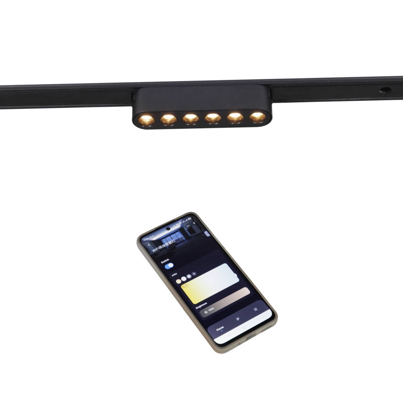 Трековый светильник Reluce 13002-9.3-001UR magnetic LED6W BK CCT+SMART