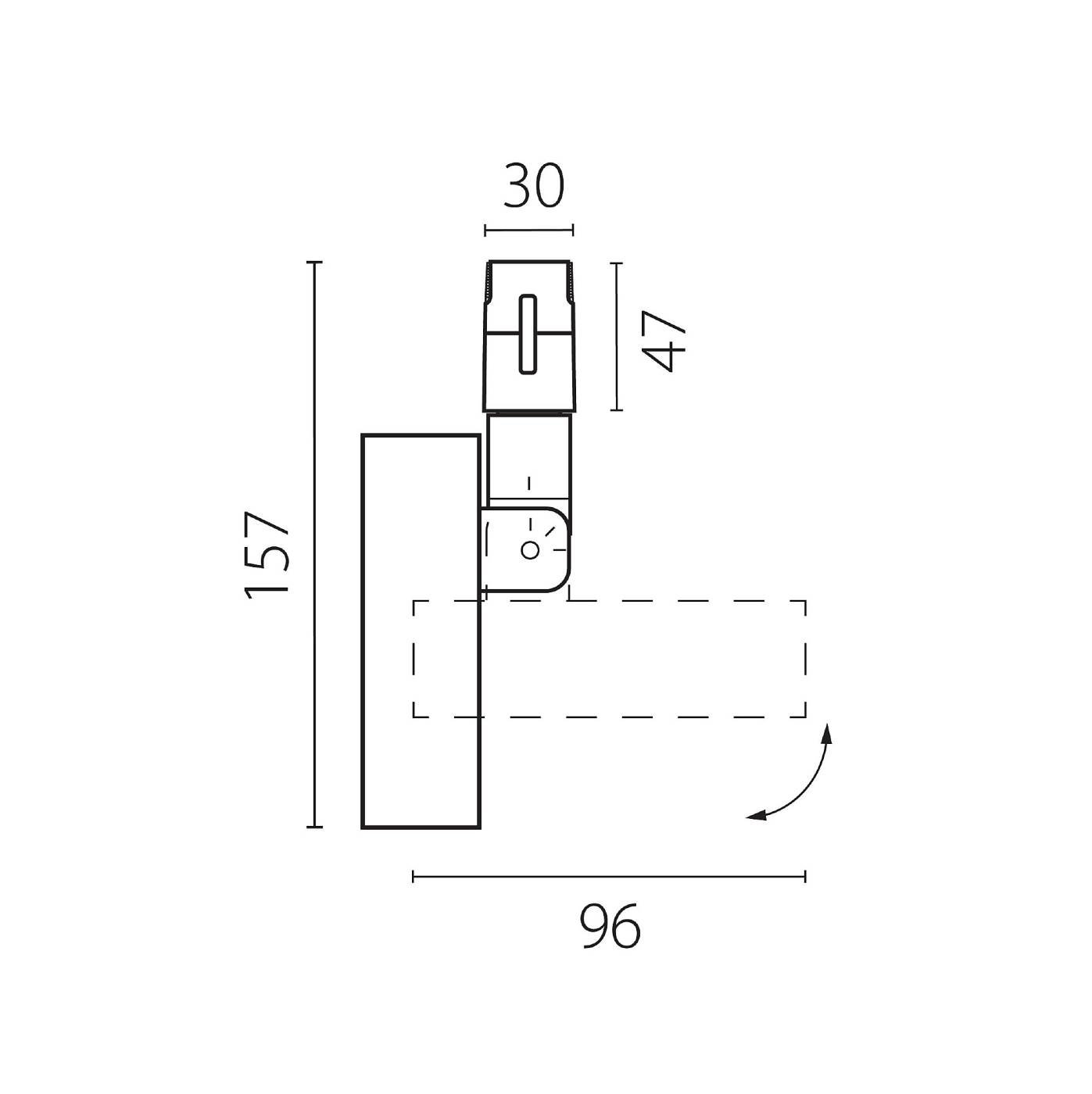 210547 Трековый светильник Lightstar Due Hermes 210547