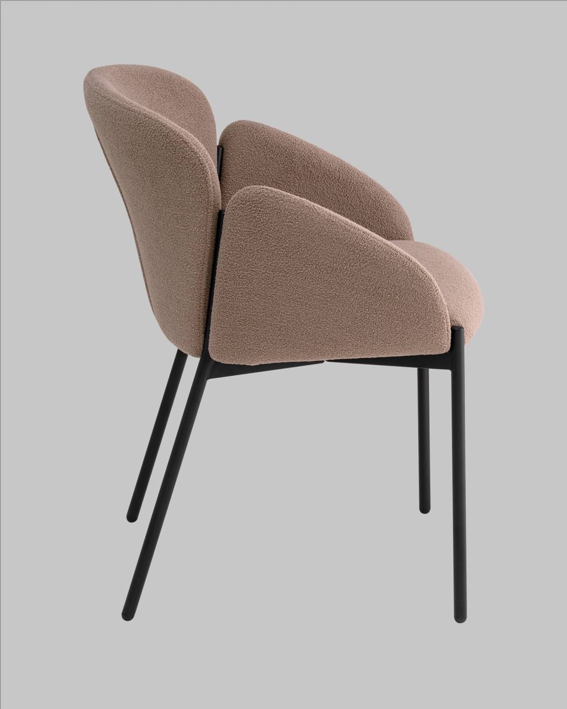 DC-3090 KD 3018-3 black legs Обеденный стул Stool Group Melia DC-3090 KD 3018-3 black legs