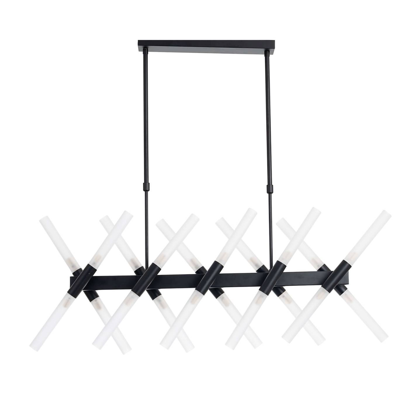 Люстра на штанге Lumina Deco Alford LDP 6036-20 BK