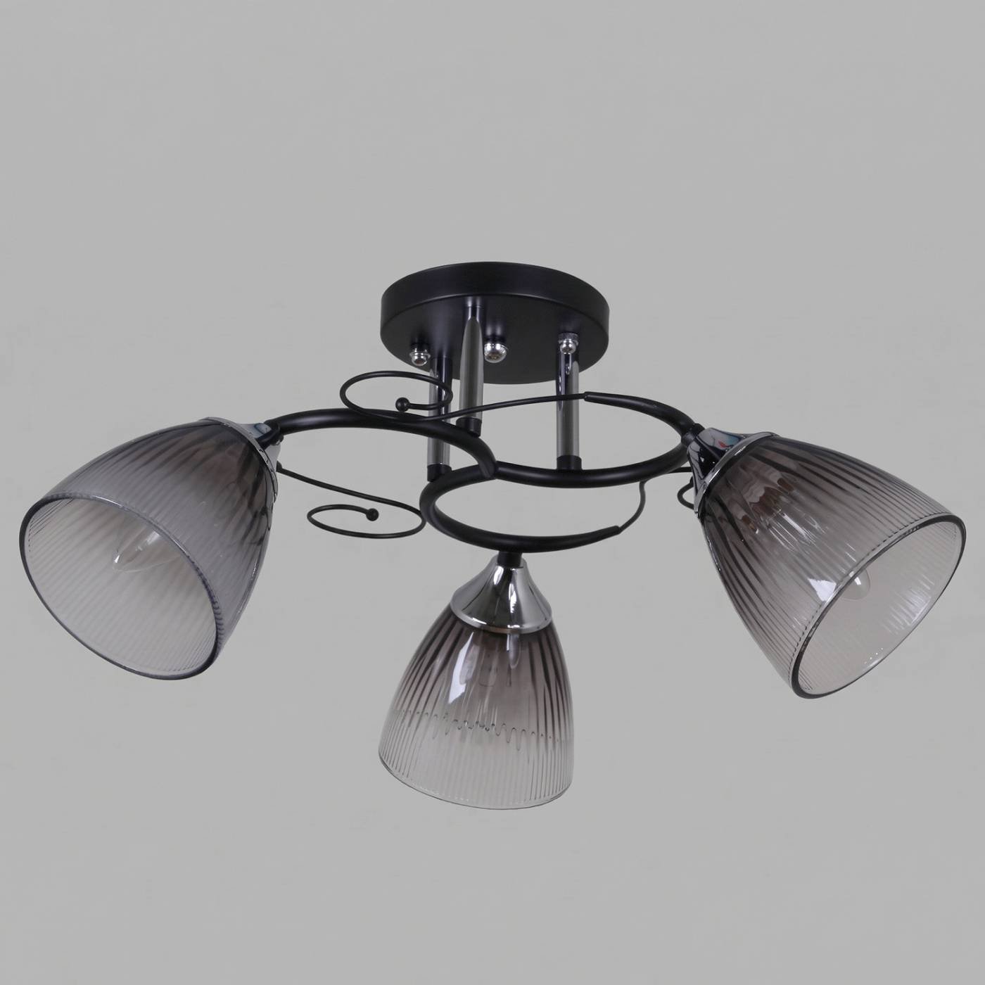 Потолочная люстра Reluce 13560-0.3-03 BK+CR