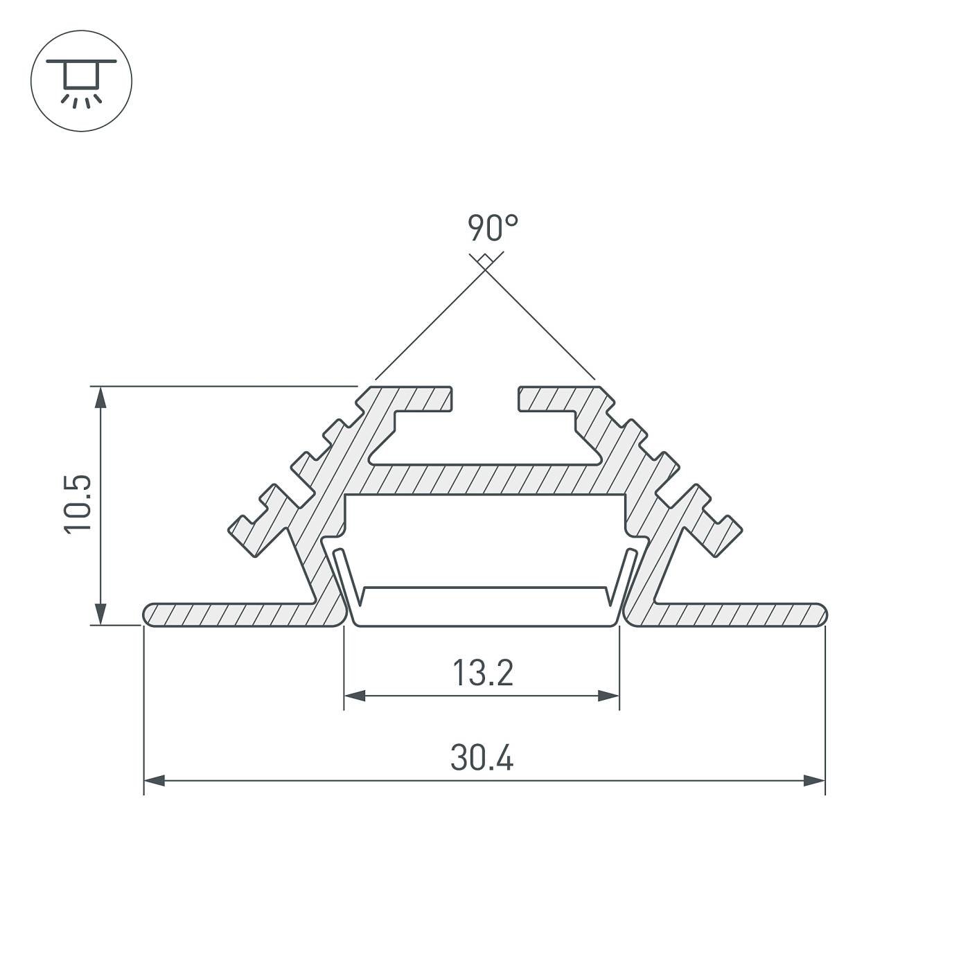 Профиль Arlight Phs 013212