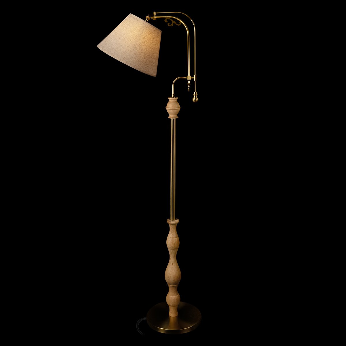 10569F Light wood Торшер напольный Elaine Loft It 10569F Light wood