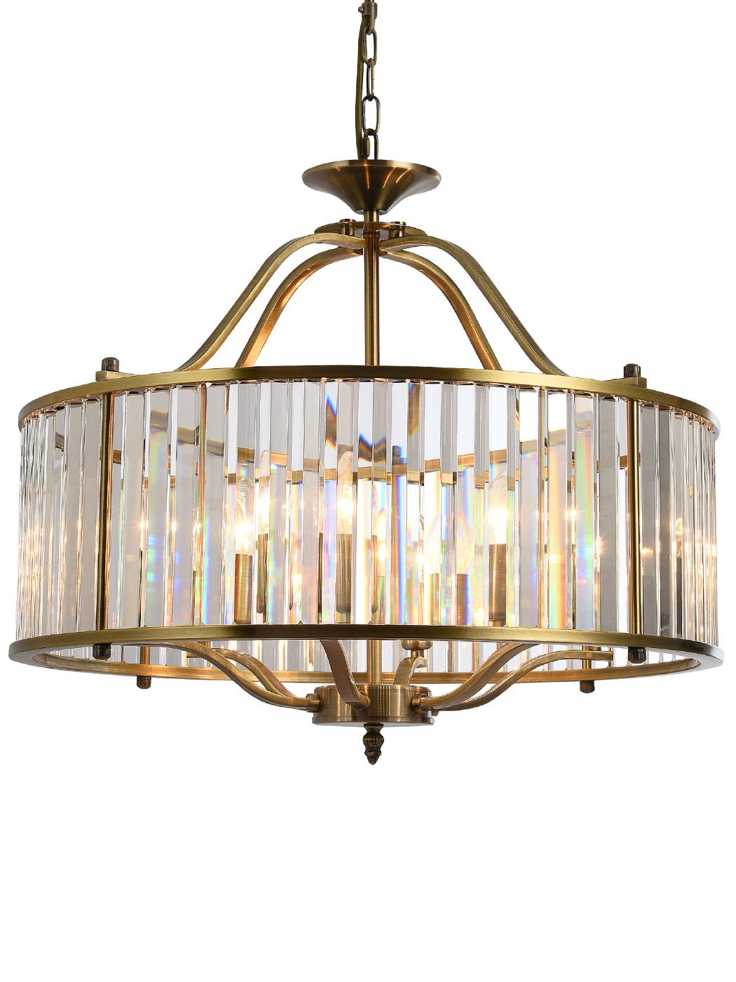 Подвесная люстра Natali Kovaltseva Plaza PLAZA 81408/6C BRASS