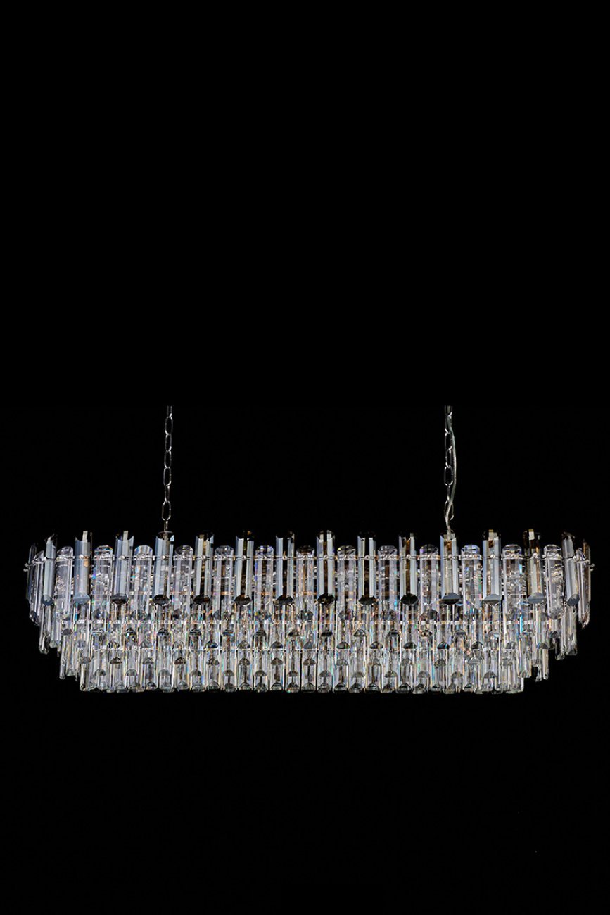 LE7161/1200L CH/GR Подвесная люстра LEON Jacqueline LE7161/1200L CH/GR